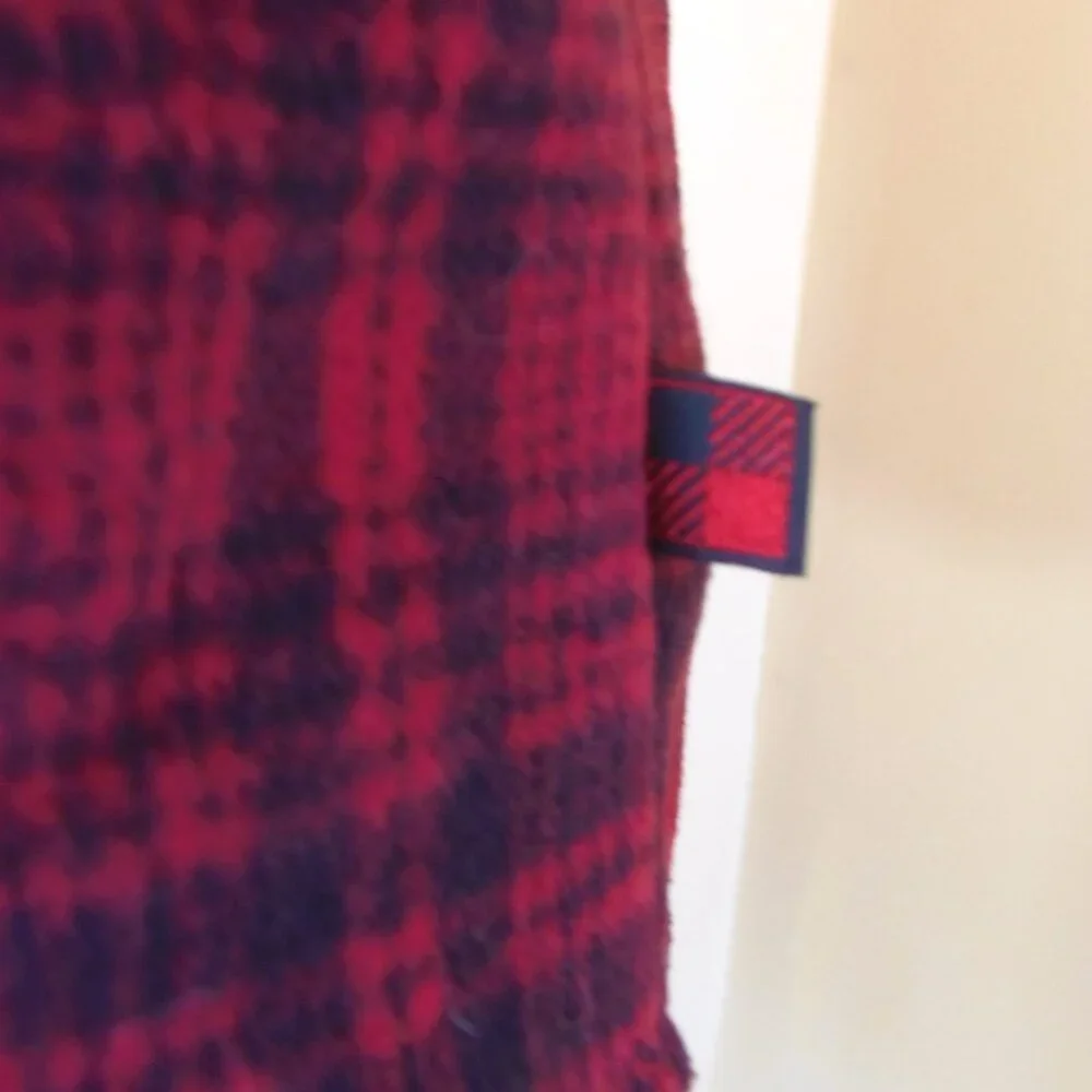 Woolrich Fleece Vest‎ Womens M Red Black Hunt Plaid Outdoor Lightweight Warm